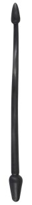 Nature Skin Double Plug analny korek żelowy podwójny czarny - 5
