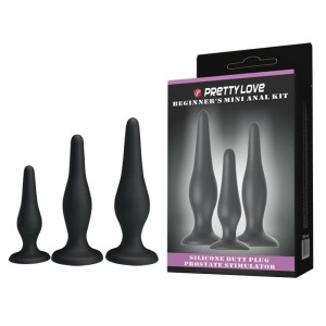 Pretty Love Mini Anal Kit analny korek zestaw treningowy silikonowy - 1