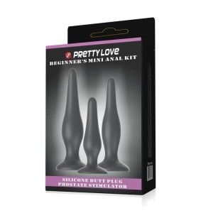 Pretty Love Mini Anal Kit analny korek zestaw treningowy silikonowy - 9