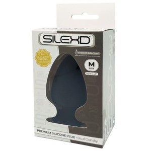 Silexd Plug-Model 1 M analny korek silikonowy czarny 11 cm Ø 5,7 cm - 3