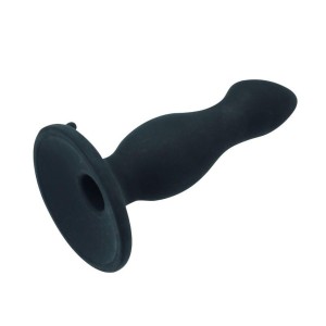 Timeless korek analny silikonowy z przyssawką czarny 10,5 cm - 3