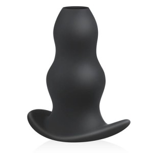 BUTTR Hollow Butt Plug korek analny silikonowy wydrążony czarny - 1