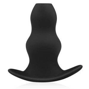 BUTTR Hollow Butt Plug korek analny silikonowy wydrążony czarny - 2