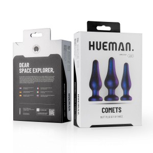 Hueman Comets analny korek zestaw treningowy silikonowy 3 rozmiary - 3