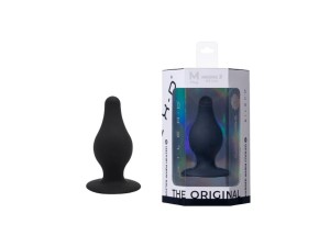 SilexD SD Model 2 M korek analny silikonowy czarny 7,2 cm - 1