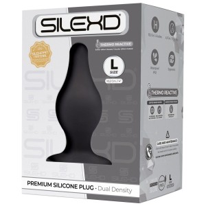 SilexD Plug Model 2 L analny korek silikonowy czarny - 2