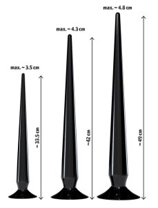 You2Toys Super Long analny korek zestaw 3 szt. elastyczne PVC - 9