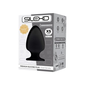 Silexd Plug SD Model 1 XS analny korek silikonowy czarny 8 cm - 2