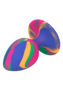 Cheeky Medium Tie-Dye analny korek silikonowy z przyssawką kolorowy - 7