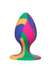 Cheeky Medium Tie-Dye analny korek silikonowy z przyssawką kolorowy - 9