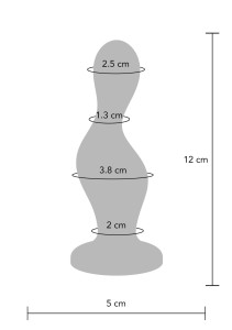 TOYJOY Buttocks The Hitter korek analny silikonowy niebieski - 6