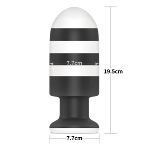 X-Missioner korek analny silikonowy z przyssawką 19 cm - 2