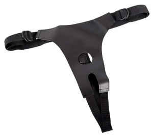 strap-on z uprzężą – 3 wymienne dilda, regulowany pas do 109 cm - 7