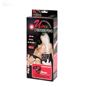 BAILE Ultra CyberSkin Penis strap-on – regulowany, realistyczny 17 cm - 6