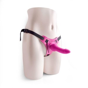Toyz4Lovers strap-on z wibracjami – regulowana uprząż, 14 cm