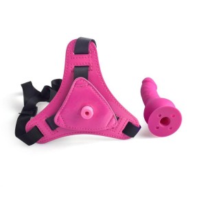 Toyz4Lovers strap-on z wibracjami – regulowana uprząż, 14 cm - 3