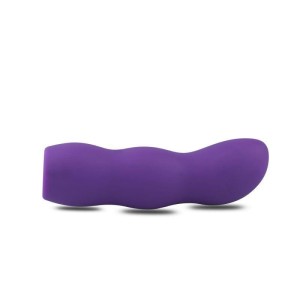 Strap-on regulowany z uprzężą – silikonowy, fioletowy, 10,5 cm - 6