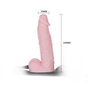BAILE BW-022037 strap-on nadmuchiwany – regulowana uprząż, 3,8–7,6 cm - 3