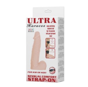 BAILE BW-022037 strap-on nadmuchiwany – regulowana uprząż, 3,8–7,6 cm - 4