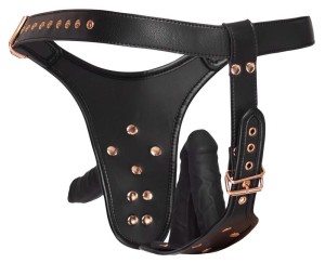Bad Kitty StrapOn 3D S/M strap-on potrójny – regulowany, realistyczny - 6