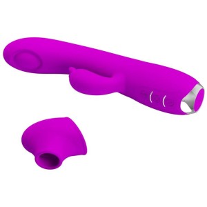 Pretty Love wibrator łechtaczki mocne wibracje - fioletowy, USB - 1