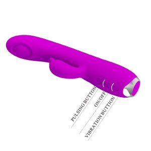 Pretty Love wibrator łechtaczki mocne wibracje - fioletowy, USB - 5