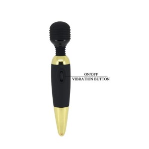 Pretty Love wibrator łechtaczki regulowane wibracje – Power Wand Gold - 7