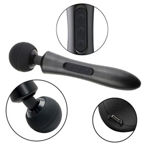 Stymulator masażer łechtaczki potężne wibracje - czarny, 20 funkcji - 3