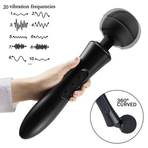 Stymulator masażer łechtaczki potężne wibracje - czarny, 20 funkcji - 4