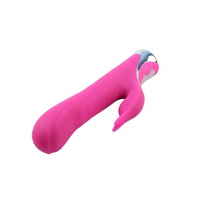 Missile Wibrator łechtaczki 10 funkcji wibracji - różowy królik - 5