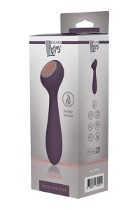 Dream Toys wibrator łechtaczki z funkcją grzania – fioletowy z LED - 1