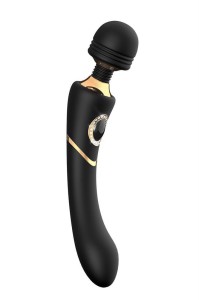 Dream Toys wibrator łechtaczki mocny silnik – czarny z akcentami złota - 3