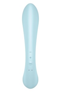 Satisfyer Triple Oh - wibrator króliczek niebieski - 4