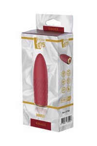 Romance wibrator łechtaczki wodoodporny, 10 trybów – bordowy - 1