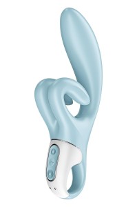 Satisfyer Touch Me - wibrator króliczek niebieski - 1