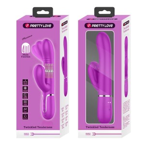 PRETTY LOVE - Mariana Purple, 7 vibration functions 7 thrusting settings, 4 rolling functions, 4 nodding functions - 12