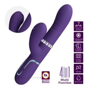 PRETTY LOVE - Mariana dark purple, 7 vibration functions, 7 thrusting settings, 4 rolling functions,4 nodding functions - 2