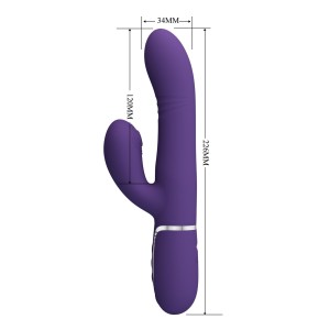 PRETTY LOVE - Mariana dark purple, 7 vibration functions, 7 thrusting settings, 4 rolling functions,4 nodding functions - 9
