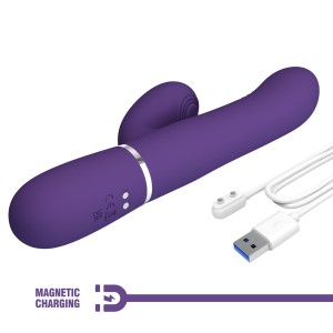 PRETTY LOVE - Mariana dark purple, 7 vibration functions, 7 thrusting settings, 4 rolling functions,4 nodding functions - 11