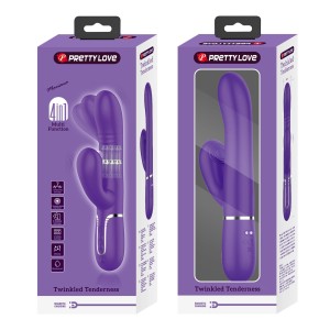 PRETTY LOVE - Mariana dark purple, 7 vibration functions, 7 thrusting settings, 4 rolling functions,4 nodding functions - 12