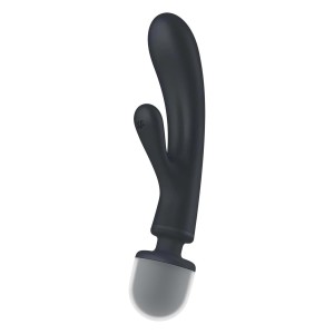 Satisfyer Triple Lover - wibrator łechtaczkowy szary - 1