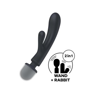 Satisfyer Triple Lover - wibrator łechtaczkowy szary - 3