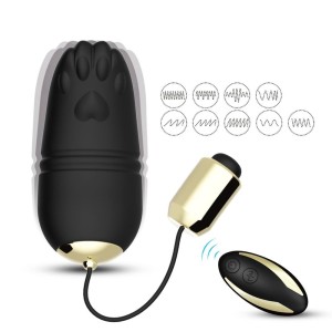 Kitty Jajeczko wibrujące z pilotem, wodoodporne – czarne - 3