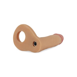 Ultra Soft dildo wibrujące z pierścieniem – 14,7 cm, czarne, elastyczne - 4