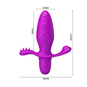Pretty Love Fitch korek analny wibrujący silikonowy 10 funkcji - 6