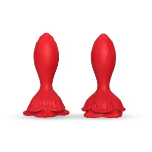 Rosenberg Red analny korek wibrujący czerwony wodoodporny - 7