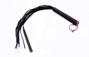 WHIPS pejcz BDSM skórzany – ręcznie wykonany, 60 cm, czarny - 2