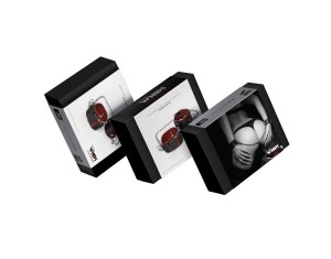 WHIPS kajdanki erotyczne skórzane regulowane – łańcuszek 25 cm, szer. 4 cm - 5