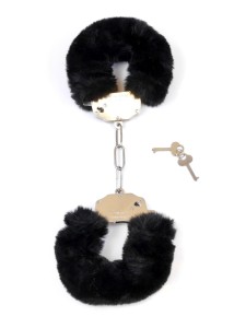 Fetish B-Series Furry Cuffs kajdanki erotyczne pluszowe – na kluczyk - 2