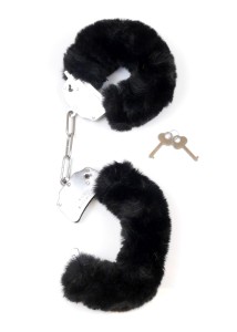 Fetish B-Series Furry Cuffs kajdanki erotyczne pluszowe – na kluczyk - 3